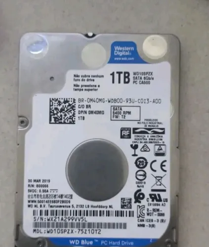 HD sata 2.5 1 tera 100gb em perfeito estado para pc, jogos,