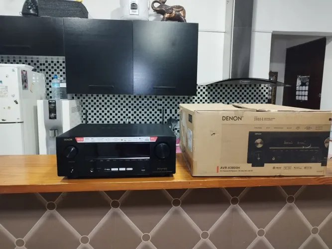 RECEIVER DENON  AVR-X3800H 9.4 A 11.4 CANAIS 4k 120 FPS IMAX DOLBY ATMOS AURO 3D DIRAC 