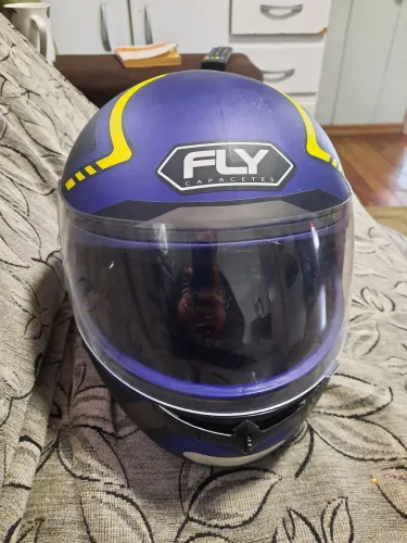 Capacete FLY roxo