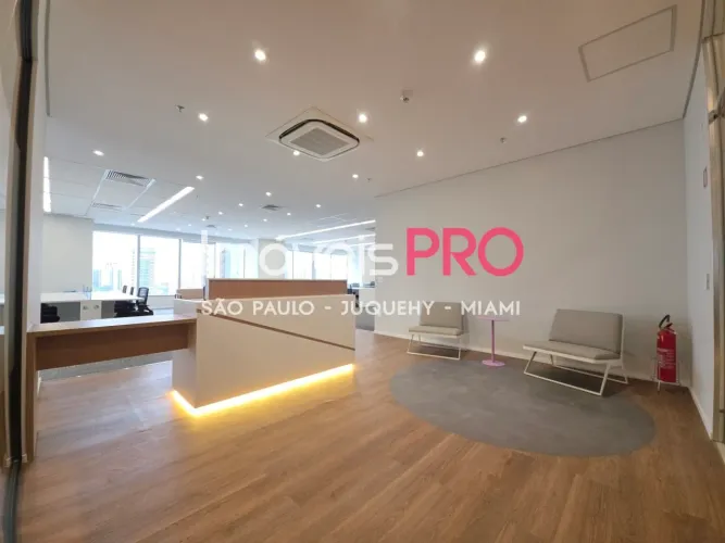 Conjunto corporativo AAA na Chucri Zaidan - 609 m² já mobiliado