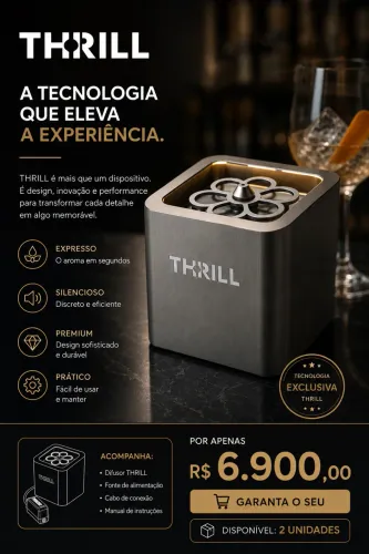 Resfriador e Sanitizador de Taças e Copos Thrill Vortex