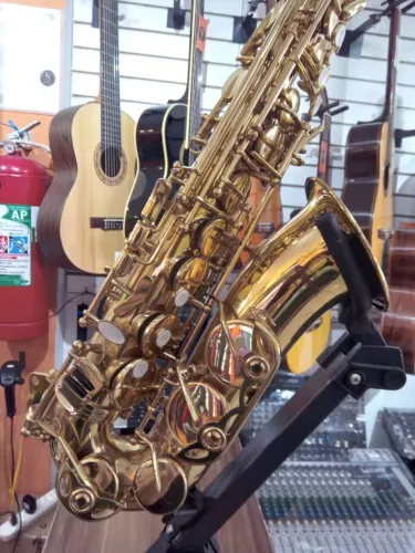 Sax alto Dourado Eb laq Dourado 