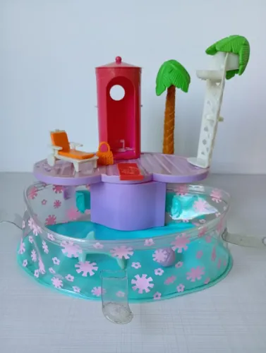 Piscina da Polly Pocket Anos 2000 + Acessórios 