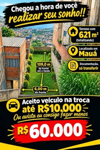 Terreno enorme em maua 