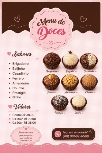 Doces tradicionais para festas