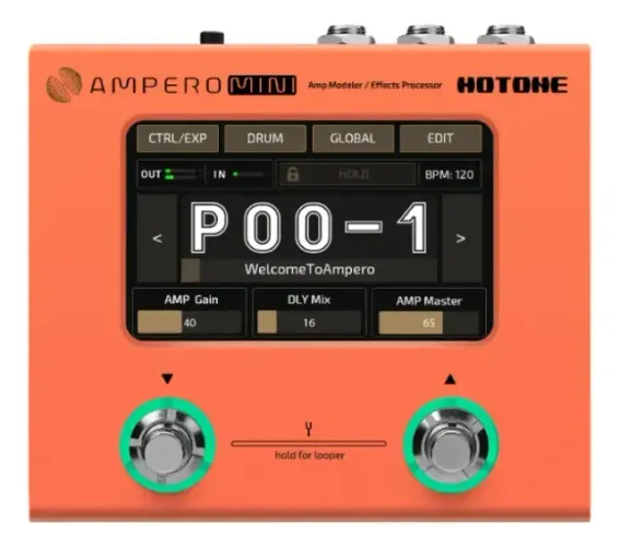 Hotone Ampero Mini Mp-50 Pedaleira Multi Efeitos