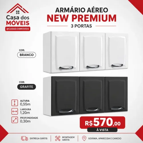 Armário Aéreo em aço New Premium
