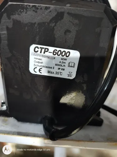 Bomba submersa sunsun 6000lt