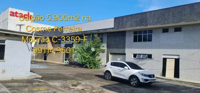 Alugo Prédio Comercial com 5.900m2 em área total de 9.800m2. Cosme Ferreira/SESI