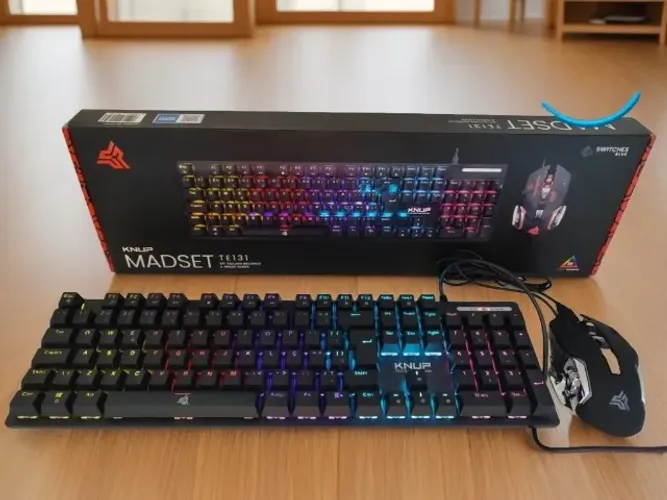 KIT TECLADO & MOUSE COM FIO UBS KNUP MODELO TE131 an8