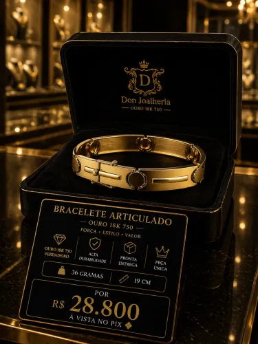 Bracelete Articulado em Ouro 18K 750