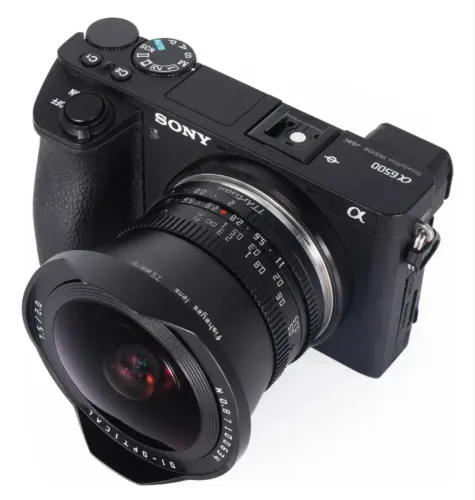 Lente Fisheye Grande Angular TTARTISAN APS-C 7.5mm F2 Sony E Mount ZV-E10
