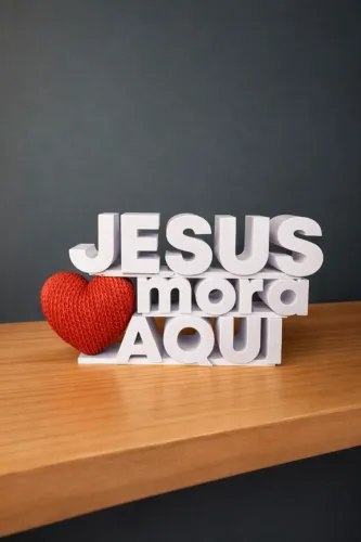 Jesus - Lindo letreiro decorativo
