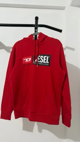 Moletom vermelho Diesel Original M (novo, nunca usado)
