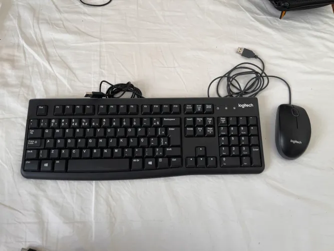 Kit mouse e teclado logitech