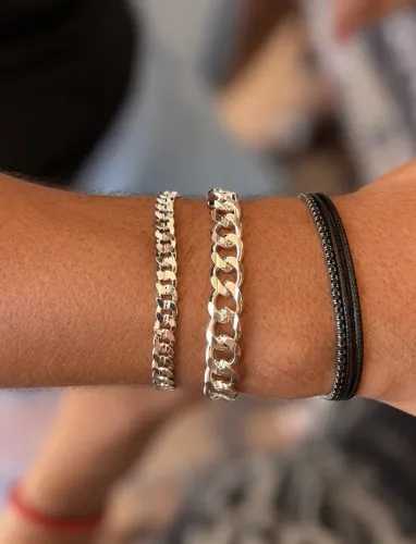 PULSEIRAS MASCULINAS PRATA 925