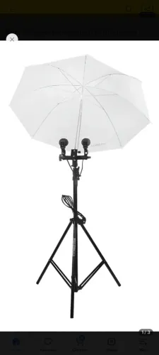 Quit iluminação para ensaio fotográfico e base para fundo de fotografia.