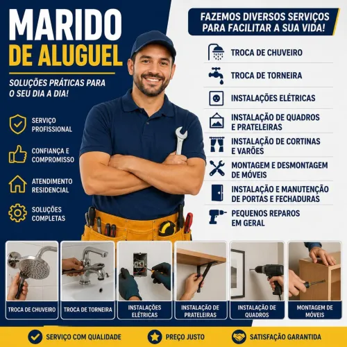 MARIDO DE ALUGUEL INSTALAÇÕES I5; 98161~27O9