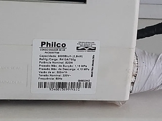 AR CONDICIONADO PHILCO USADO 500 REAIS