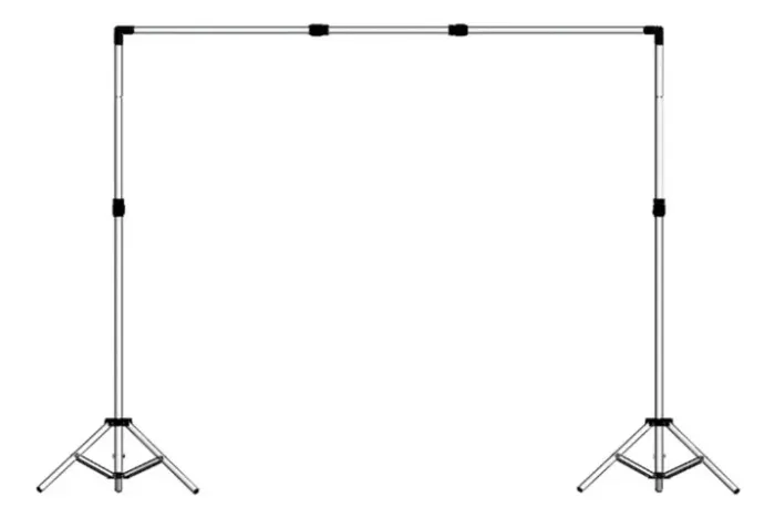 suporte fundo infinito 2m x 3m + bolsa + 2 fundos