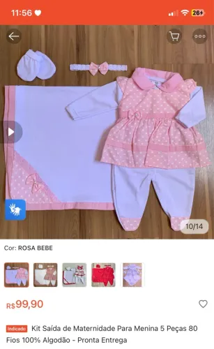 Kit saída maternidade menina
