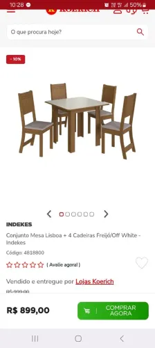Vendo Mesa com 4 cadeiras