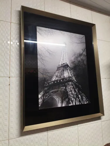 Quadro da torre Eiffel moldura de alumínio