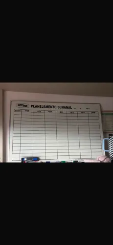 Quadro planejamento semanal