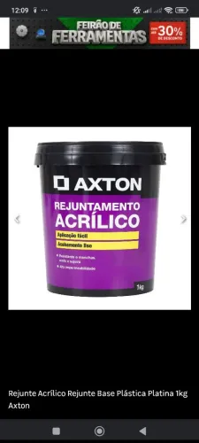 Rejunte acrílico