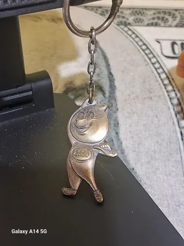 Chaveiro da Esso marca antiga de Combustível do posto Jabaquara. Anos 60. Raridade. Metal