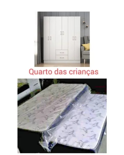 Combo quarto das crianças com bicama + guarda roupas / pague na entrega / entrego em 24h
