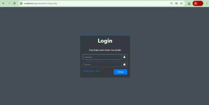Sistema de agenda para clínicas em PHP 8.2 e Mysql