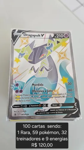Bolo de cartas de pókemon sem repitidas