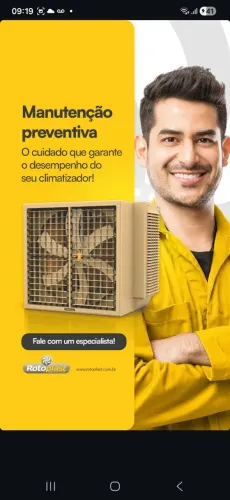 Manutenção climatizador industrial