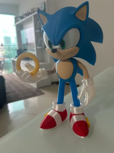 Sonic, figura de ação com 25cm de altura