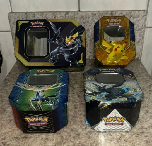 Cartas Pokémon + Latas Pokémon