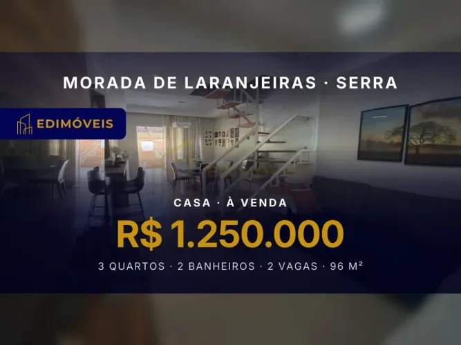 Morada de Laranjeiras: Casa 3 quartos em condomínio com área de lazer completa