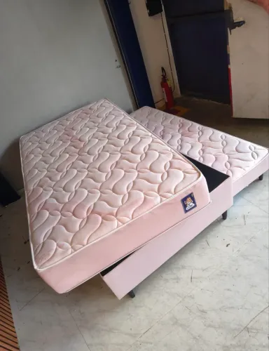 Cama bibox auxiliar molas ensacadas _ Até 12x sem juros 