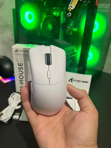 Mouse R1 Attack Shark Branco Gamer
