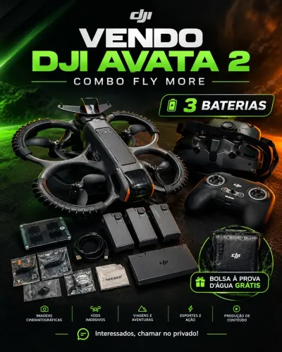 DJI AVATA 2 | COMBO FLY MORE | 3 BATERIAS