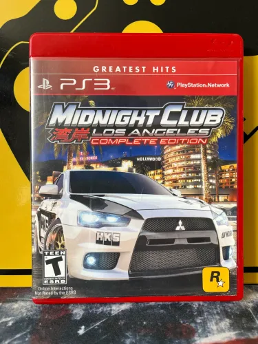 Jogo Midnight Club Los Angeles Ps3 Original