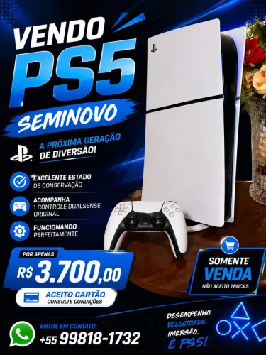 Vendo PS5 em ótimo estado
