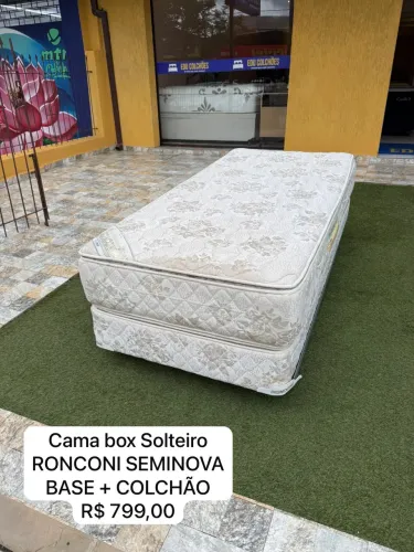 Cama Box Solteiro RONCONI SEMINOVA - ENTREGO