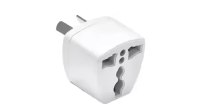 Adaptador tomada universal para Austrália Nova Zelândia 2 pinos bivolt