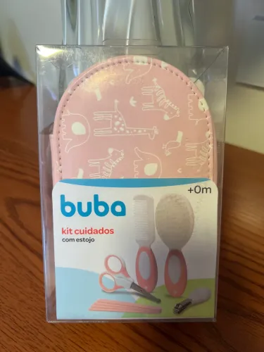 NOVO: Kit Cuidados Bebê Estojo Buba Higiene Infantil Manicure Recém Nascido Escova Pente