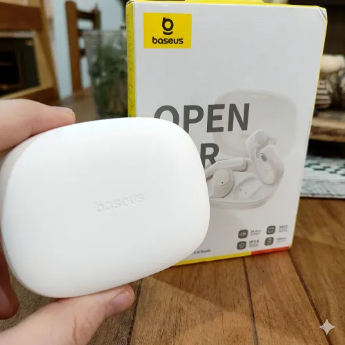 Fone Baseus Eli 10i Fit - Conforto, Estabilidade e Som Imersivo para Treinos e Dia a Dia! 