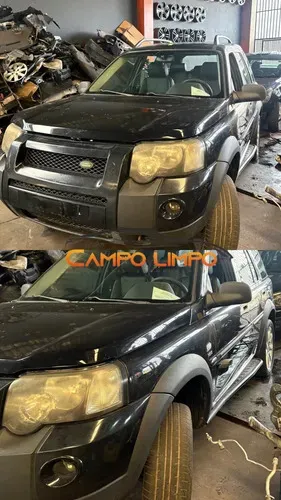 Sucata Land Rover Freelander 1 V6 2.5 Gasolina 2006 Para Retirada De Peças Preto