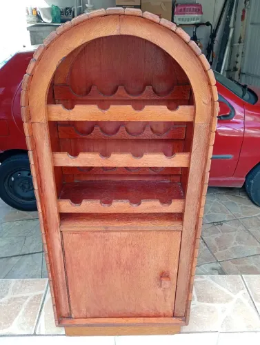 ADEGA Rústica em madeira p/ 12 garrafas