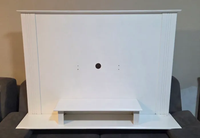 Painel para TV Off White com Pátina - Estilo Provençal (1,48m)