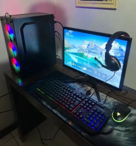 PC Gamer Completo Ryzen 5 5600GT + 16GB RAM + Monitor + Periféricos